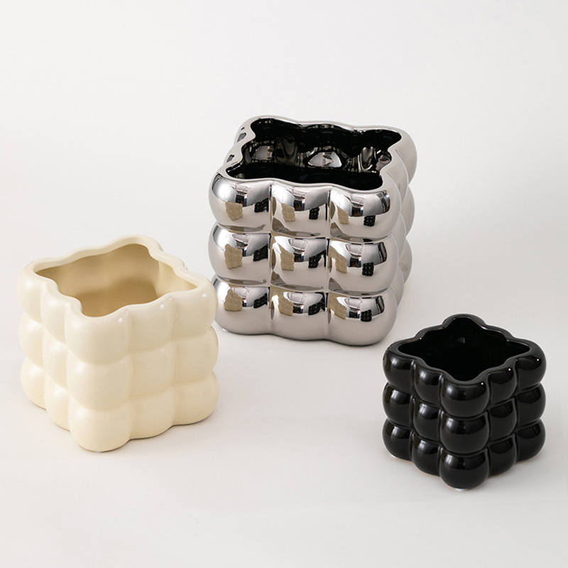 Snake Plant Ceramic - Modern Minimalist Jiugongge küresel seramik saksı