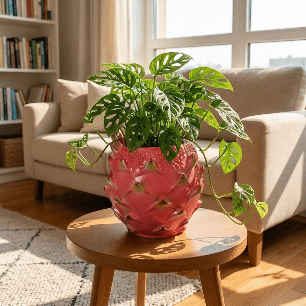 Snake Plant Ceramic - Yaratıcı Reçine Ejder Meyvesi Saksısı El