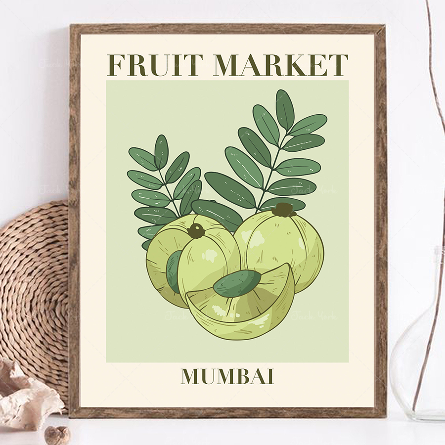 Plant Jackfruit - Meyve pazarı baskısı, meyve pazarı posteri,
