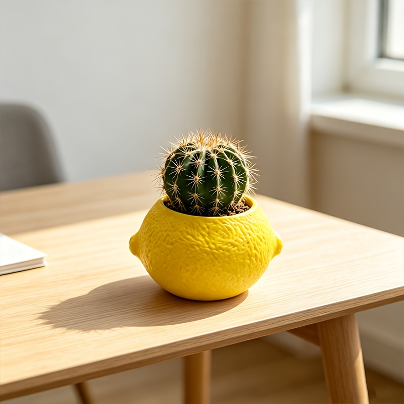 Limon Şeklinde Dekoratif Saksı - Cactus Mix Pot incelemesi ve fiyatı