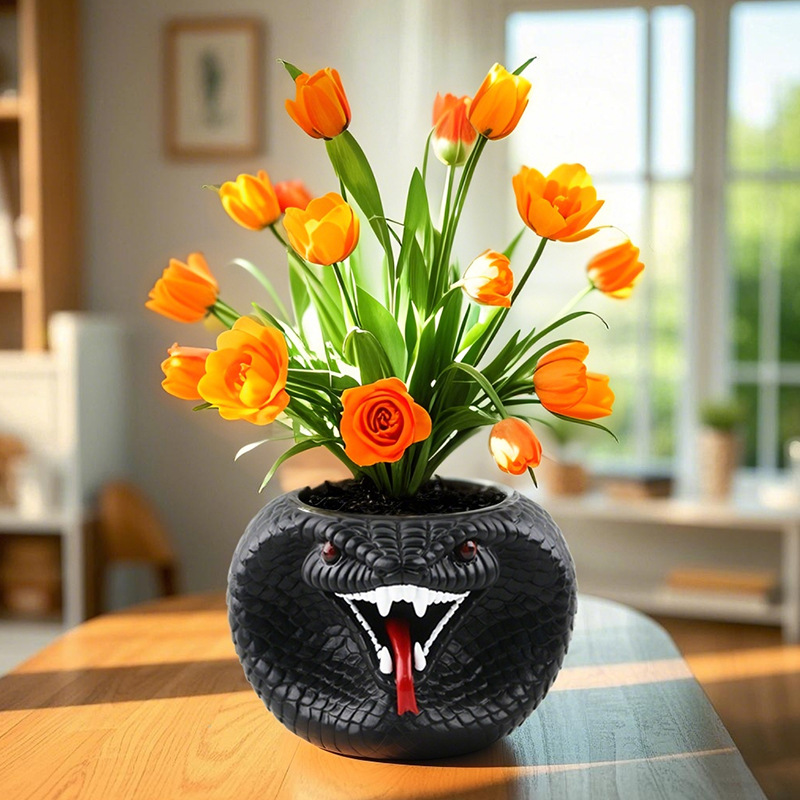 Yaratıcı Reçine Saksı - Kaplan - Snake Plant Ceramic incelemesi ve fiyatı