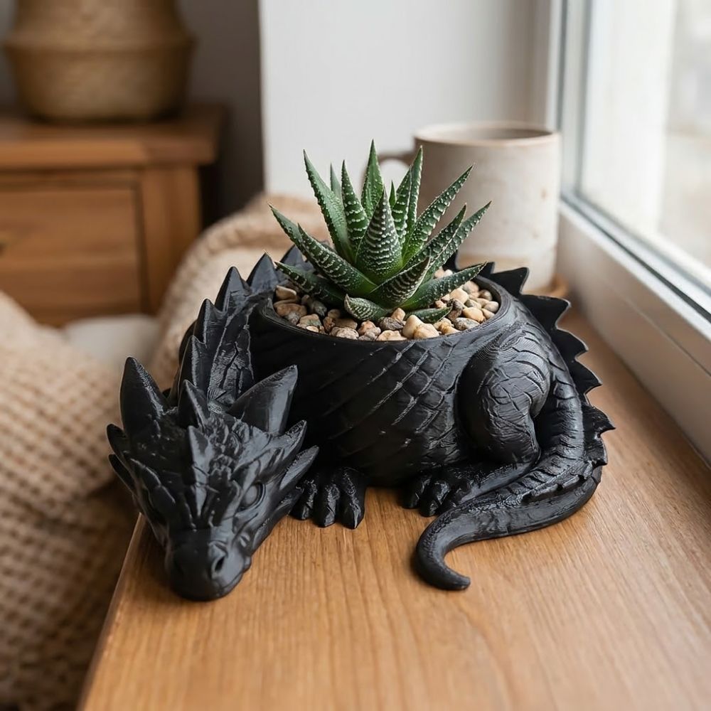 3D Baskılı Ejderha Şeklinde Bi - Snake Plant Ceramic incelemesi ve fiyatı